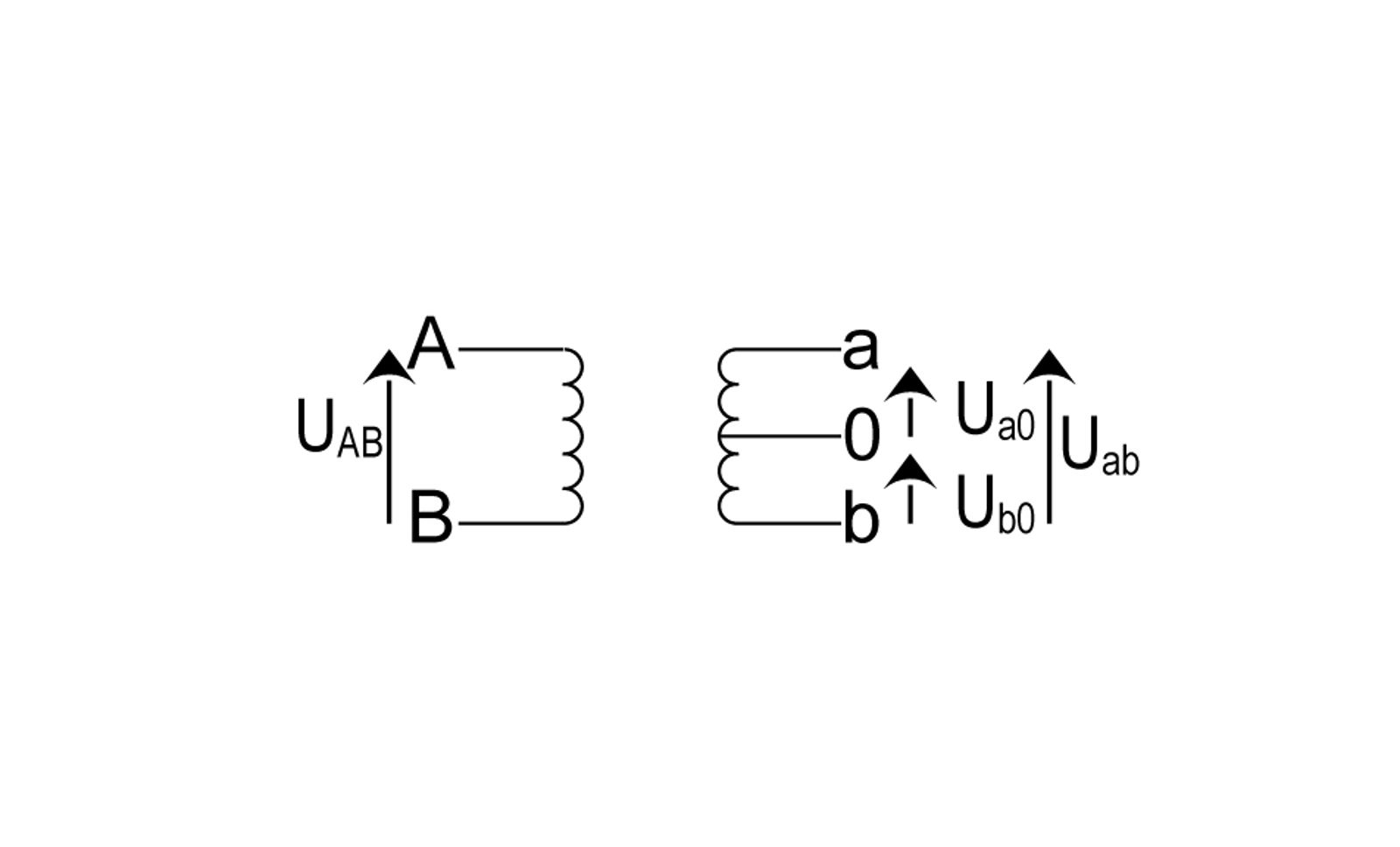 Naming of reference voltages in booster transformers